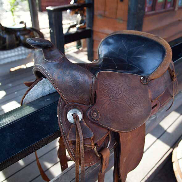 Hestesadel i  Pony-Ekspressen