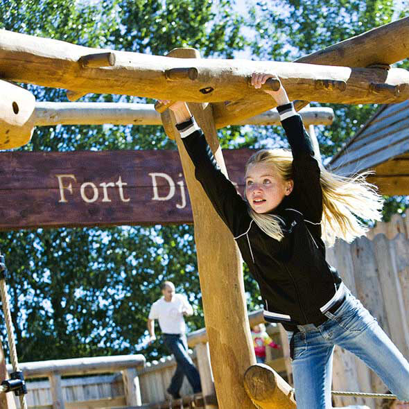 Piger på armgang i Texas-Town