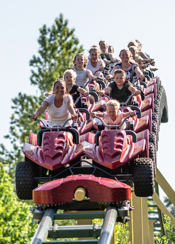 Denmark's longest roller coaster - 1km long, top speed 85km/h